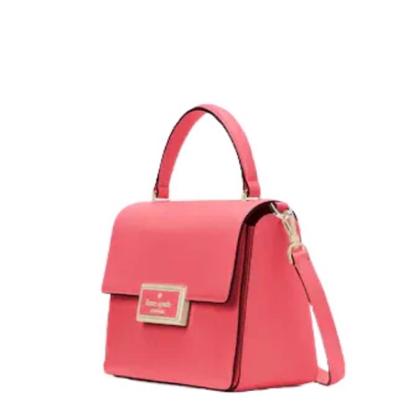 🎉NWT Kate Spade ♠️ Reegan smooth leather Pink Peppercorn tote with strap - Picture 3 of 14